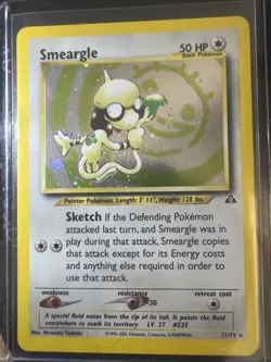 Pokemon TCG - Smeargle #11- Neo Discovery (2001)- Holo - Ungraded - Image 1