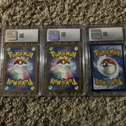 Pokemon TCG Mint Graded Lot Of 3 Mint English Japenese + Free Pokemon Pack - Image 2