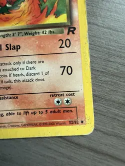 Pokemon TCG Dark Charmeleon 32/82 Team Rocket MP - Image 5