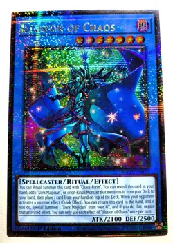 Illusion of Chaos RA02-EN020 Quarter Century Secret Rare 1st YUGIOH 25th - Image 1