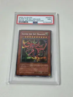 PSA 9 SLIFER THE SKY DRAGON PROMO YMA-EN001 MOVIE MANGA YUGIOH 2004 ENGLISH - Image 1