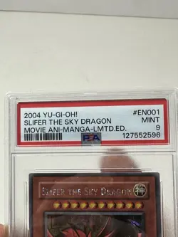 PSA 9 SLIFER THE SKY DRAGON PROMO YMA-EN001 MOVIE MANGA YUGIOH 2004 ENGLISH - Image 3
