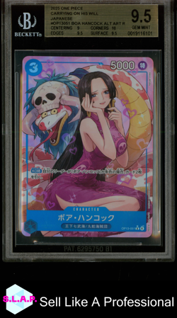 BOA HANCOCK ALT ART ONE PIECE OP13-051 2025 CARRYING ON HIS WILL - JPN BGS 9,5 - Image 1