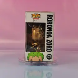 1/1 LIMITED EDITION RORONOA ZORO #1775 GOLD PANDA CLUB FUNKO POP! ONE PIECE - Image 3