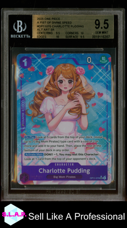 PUDDING ALT ART ONE PIECE OP11-070 2025 A FIST OF DIVINE SPEED - ENG BGS 9,5 - Image 1