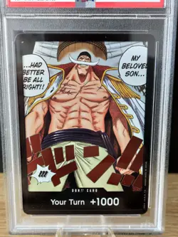 One Piece Op08 Edward Newgate Don!! Card Alternate Art PSA 10 - Image 2