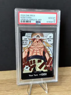 One Piece Op08 Edward Newgate Don!! Card Alternate Art PSA 10 - Image 3