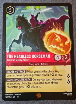 The Headless Horseman Terror of Sleepy Hollow LEGENDARY Disney Lorcana 125/204 - Image 1