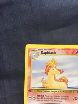 Pokemon Cards: Jungle 1st Edition Uncommon: Rapidash 44/64 - Image 2