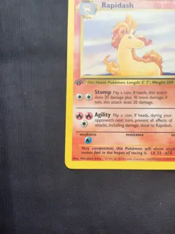 Pokemon Cards: Jungle 1st Edition Uncommon: Rapidash 44/64 - Image 5