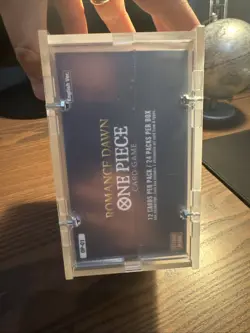 Box One Piece Card OP-01 Romance Dawn BLUE BOTTOM FIRST WAVE eng+ Acrylic Case - Image 5