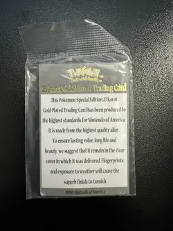 Pokemon 23K Gold Plated Trading Card | #39 Jigglypuff | Burger King Edition - Image 4