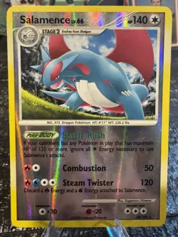 Salamence LV. 66 24/100 DP Stormfront Rare Reverse Holo Pokemon Card - Image 1