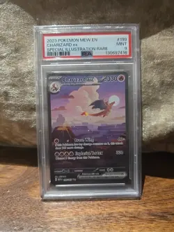Pokemon TCG Charizard EX 199/165 PSA 9 Ultra Rare Holo English 151 Card 💥📈 - Image 1