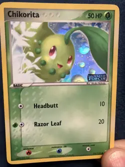 Pokemon Card - Chikorita Unseen Forces 51/115 Reverse Holo Stamped - Image 1