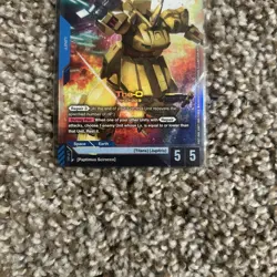 Bandai Gundam Card Game The-O PMX-003 GD03-002 LR Unit Card 5 Power 5 Defense - Image 2