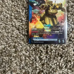 Bandai Gundam Card Game The-O PMX-003 GD03-002 LR Unit Card 5 Power 5 Defense - Image 3