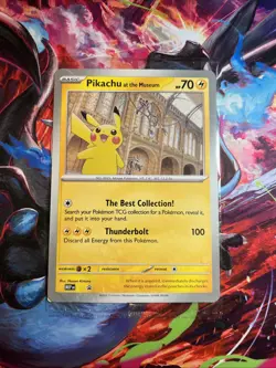 Pokemon TCG Pikachu At The Museum Jumbo Promo Card Sealed - Image 1