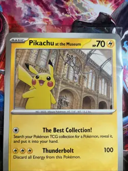 Pokemon TCG Pikachu At The Museum Jumbo Promo Card Sealed - Image 2