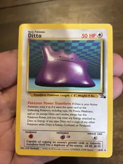Pokemon Vintage Ditto Card Non Holo Rare 18/62 Fossil 1999 WOTC - Image 1