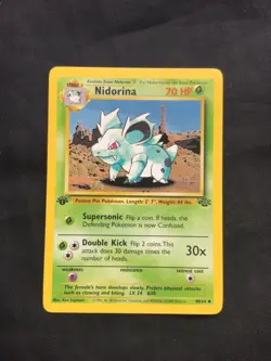 Pokemon Cards: Jungle 1st Edition Uncommon: Nidorina 40/64 - Image 1