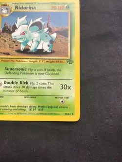 Pokemon Cards: Jungle 1st Edition Uncommon: Nidorina 40/64 - Image 4