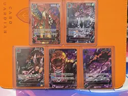 One Piece Carrying His Will Op13 5 Elder Demon Pack 5 Cards English Red Parallel - Image 1