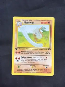 Pokemon Cards: Jungle 1st Edition Uncommon: Marowak 39/64 - Image 1