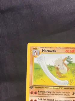 Pokemon Cards: Jungle 1st Edition Uncommon: Marowak 39/64 - Image 2