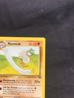 Pokemon Cards: Jungle 1st Edition Uncommon: Marowak 39/64 - Image 3