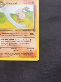 Pokemon Cards: Jungle 1st Edition Uncommon: Marowak 39/64 - Image 4
