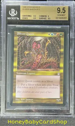 MTG Stronghold 1998 Sliver Queen BGS 9.5 GEM MINT English STH Rare - Image 1