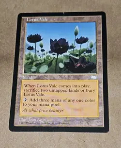 EvezBeadz Lotus Vale MTG Land Card 1996 Weatherlight John Avon Rare Magic - Image 3