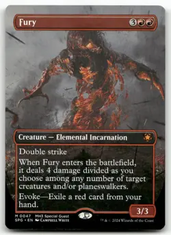 Fury (Borderless) - Special Guests (SPG) #47 MTG Modern Horizons 3 NM X1 - Image 1
