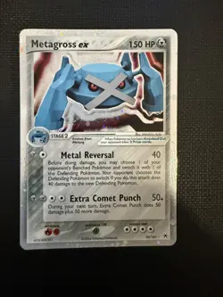 [LP] Pokemon TCG Holofoil Metagross EX TCG Card Hidden Legends (95/101) - Image 1
