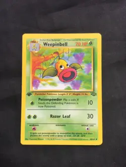 Pokemon Cards: Jungle 1st Edition Uncommon: Weepinbell 48/64 - Image 1