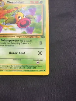 Pokemon Cards: Jungle 1st Edition Uncommon: Weepinbell 48/64 - Image 4