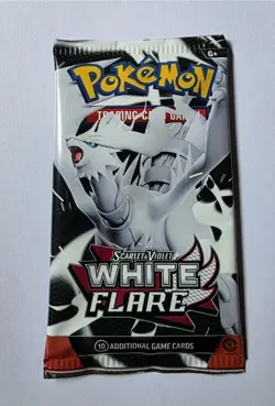 White Flare Booster Pack Pokemon Factory Sealed English Scarlet & Violet - Image 1