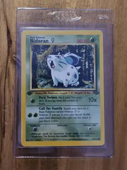 Nidoran 1st Edition - Near Mint - 57/64 Jungle Set - 1999 - WOTC - Pokemon TCG - Image 1