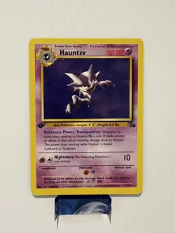 Haunter 21/62 1ST EDITION Pokemon Card WOTC Fossil Rare LP/NM - Image 1