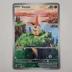 Victini SVP 208 Black Star Promo Full Art Holo Pokemon TCG 2025 Black Bolt NM - Image 1