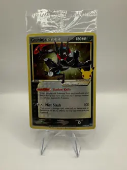 Still Sealed Pokemon TCG Greninja Gold Star SWSH144 Celebration Promo - Image 1