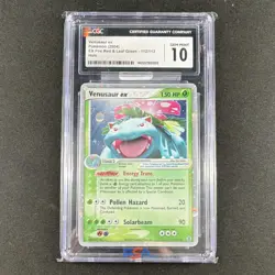 Venusaur ex Ultra Rare Holo 2004 Pokemon TCG EX FireRed & LeafGreen CGC 10 - Image 1