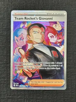 Pokemon Cards Team Rocket's Giovanni 238/182 Destined Rivals NM - Image 1