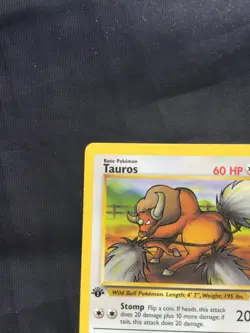 Pokemon Cards: Jungle 1st Edition Uncommon: Tauros 47/64 - Image 2