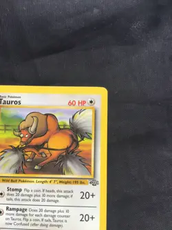 Pokemon Cards: Jungle 1st Edition Uncommon: Tauros 47/64 - Image 3