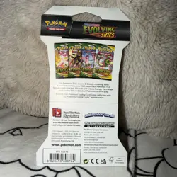 2021 Pokemon Evolving Skies Sleeved Booster Pack Factory Sealed Rayquaza Art - Image 2