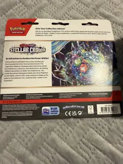 Pokemon TCG Stellar Crown Half Booster Box & triple blister bundle - damage seal - Image 4