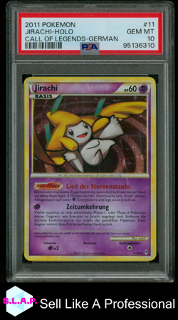 JIRACHI-HOLO CALL OF LEGENDS-GERMAN POKEMON CALL OF LEGENDS 2011 11 PSA 10 - Image 1