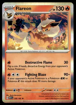 2023 Scarlet & Violet Series - Scarlet & Violet - 151 Flareon HOLO #136 - Image 1